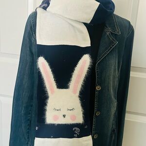 Easter scarf flannel Bunny pic